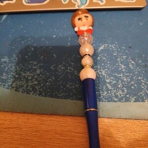 Blue and White Decorative Pen